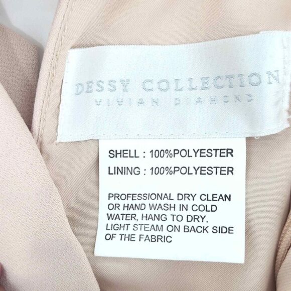 Dessy Collection by Vivian Diamond Cameo Bridesmaid Dress Style 3040 Womens 6 - Picture 7 of 15